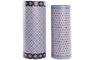 DKD Home Decor Paraguero Sixties Naranja Blanco 23 x 54.5 x 23 cm Set de 2