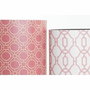 DKD Home Decor Set de 2 Papeleras Lienzo y Madera Naranja 33x24,5x35,3 cm