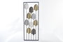 DKD Home Decor 2 x 90 x 35 cm Hojas Decoracion Pared Moderno Negro Multicolor