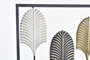 DKD Home Decor 2 x 90 x 35 cm Hojas Decoracion Pared Moderno Negro Multicolor
