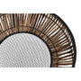 DKD Home Decor Set de 2 Maceteros de Ratán y Metal Natural 50x50x25,4 cm