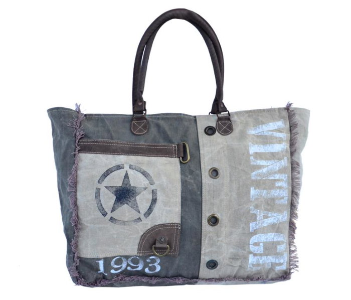 DKD Home Decor Cojín de Suelo Algodón y Piel 50x14x50 Star Envejecido