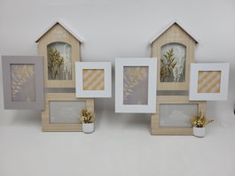 DKD Home Decor Marco Multifoto Urban Nice Day Marron Blanco MDF Cristal 3 x 41 x 39 cm (2 Unidades)