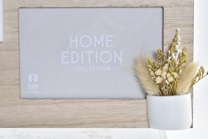 DKD Home Decor Marco Multifoto Urban Nice Day Marron Blanco MDF Cristal 3 x 41 x 39 cm (2 Unidades) DKD Home Decor Marco Multifoto Urban Nice Day Marron Blanco MDF Cristal 3 x 41 x 39 cm (2 Unidades)