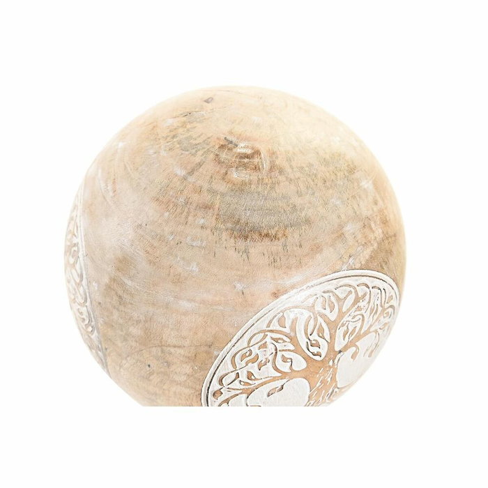 DKD Home Decor Bola de Decoración Árbol de la Vida en Madera de Mango