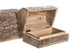 DKD Home Decor India8 Joyero Oriental Buda Madera de Mango Acabado Natural Marrón Oscuro 23 x 15 x 15 cm Set de 2
