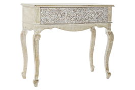 DKD Home Decor Consola Indio Natural Blanco Mango 91 x 42 x 81 cm