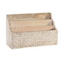 DKD Home Decor Organizador de Mango Natural para Cartas
