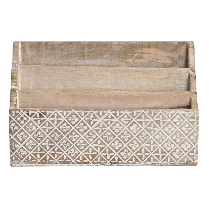 DKD Home Decor Organizador de Mango Natural para Cartas DKD Home Decor Organizador de Mango Natural para Cartas