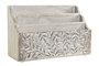 DKD Home Decor Organizador de Mango Natural para Cartas