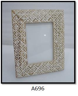DKD Home Decor Organizador de Mango Natural para Cartas