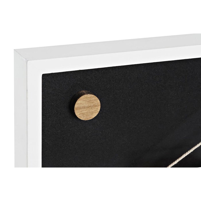 DKD Home Decor Decoración de Madera Barco Blanco
