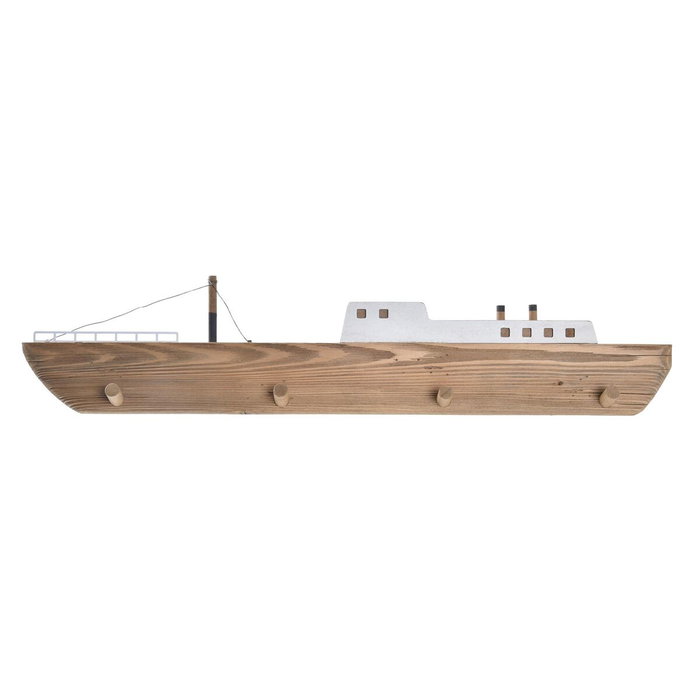 DKD Home Decor Perchero Pared Lurima Marron