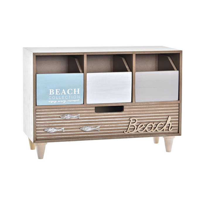 DKD Home Decor Joyero de Madera Beach Marrón
