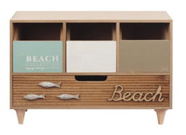 DKD Home Decor Joyero de Madera Beach Marrón