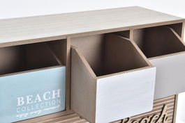 DKD Home Decor Joyero O grove Madera Marron Turquesa 14 x 24 x 34 cm