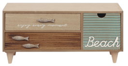 DKD Home Decor Joyero de Madera Beach Marrón