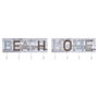 DKD Home Decor Perchero de Pared de Madera y Metal Beach Surtido de 2 Unidades