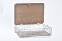 DKD Home Decor Caja Mediterraneo Pollença Madera Metal Marron Blanco 24 x 16 x 6 cm
