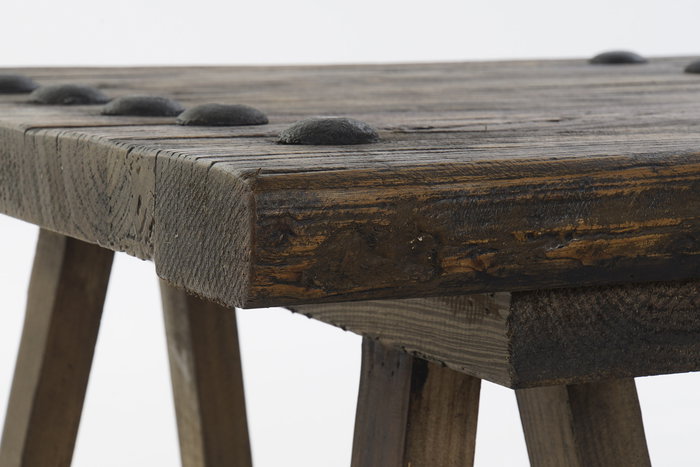 DKD Home Decor Mesa Centro Marron Negro 110 x 70 x 40 cm Olmo