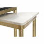DKD Home Decor Set de 3 Mesas Auxiliares MESDA AUXI de Mármol