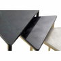 DKD Home Decor Set de 3 Mesas Auxiliares MESDA AUXI de Mármol