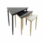DKD Home Decor Set de 3 Mesas Auxiliares MESDA AUXI de Mármol