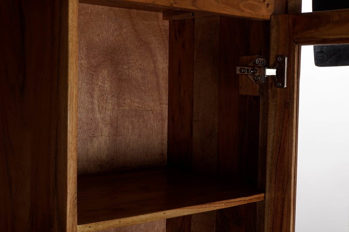 DKD Home Decor Vitrina Colonial Marron Negro 145 x 162 x 40 cm