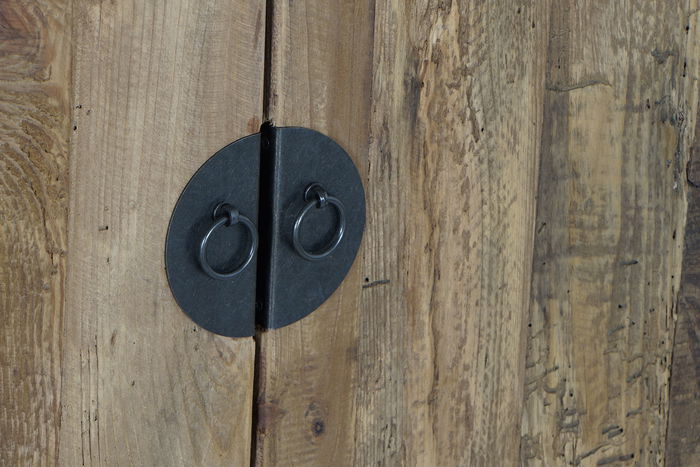 DKD Home Decor Buffet Oriental Marron Madera Reciclada 240 x 44 x 65 cm