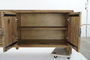 DKD Home Decor Buffet Oriental Marron Madera Reciclada 240 x 44 x 65 cm