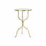 Mesa auxiliar DKD Home Decor Espejo Dorado Metal (41 x 41 x 64 cm)