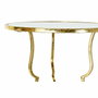 Mesa auxiliar DKD Home Decor Espejo Dorado Metal (41 x 41 x 64 cm)