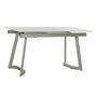 DKD Home Decor Mesa de Comedor de Cristal Extensible 140x80x76 cm
