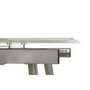 DKD Home Decor Mesa de Comedor de Cristal Extensible 140x80x76 cm