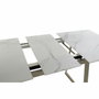 DKD Home Decor Mesa de Comedor de Cristal Extensible 140x80x76 cm