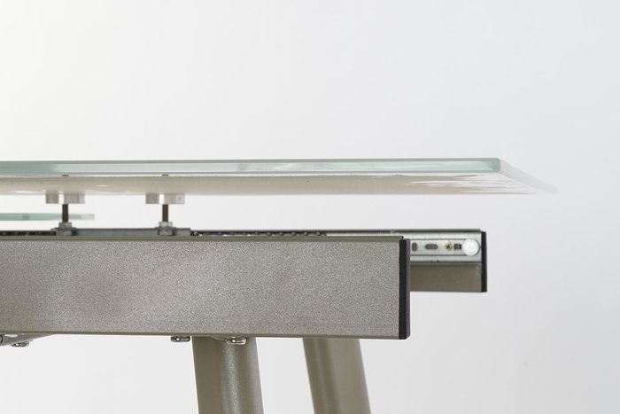 DKD Home Decor Glam Mesa Comedor Metal y Cristal Dorado Blanco 140 x 80 x 76 cm DKD Home Decor Glam Mesa Comedor Metal y Cristal Dorado Blanco 140 x 80 x 76 cm