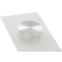 DKD Home Decor Mesa Comedor Blanco Transparente Cristal MDF 90 x 75 x 160 cm