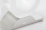 DKD Home Decor Mesa Centro Moderno Blanco Transparente Cristal y MDF 60 x 45 x 110 cm