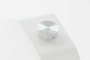 DKD Home Decor Mesa Centro Moderno Blanco Transparente Cristal y MDF 60 x 45 x 110 cm