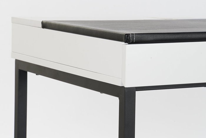 Escritorio Moderno DKD Home Decor Blanco Negro 55 x 76 x 110 cm