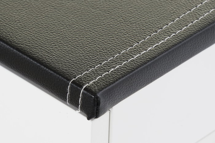 Escritorio Moderno DKD Home Decor Blanco Negro 55 x 76 x 110 cm