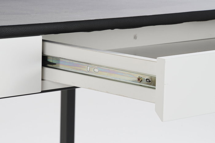 Escritorio Moderno DKD Home Decor Blanco Negro 55 x 76 x 110 cm