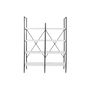 Estantería DKD Home Decor Negro Metal Blanco 4 Estantes Madera MDF (110 x 30 x 150 cm)