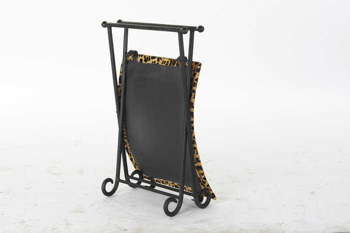 DKD Home Decor Reposapies Colonial 45 x 41 x 55 cm Marron Negro Leopardo