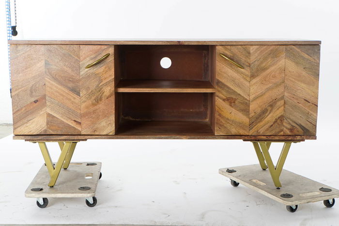 Mueble Tv Moderno DKD Home Decor Natural 40 x 62.5 x 125 cm