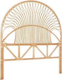 DKD Home Decor Cabecero de Cama de Ratán Natural 177x131 cm