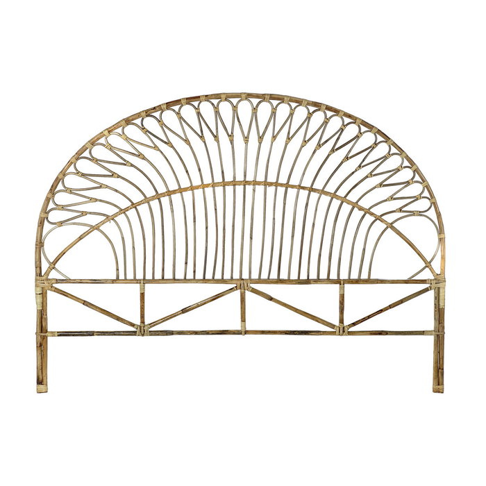 DKD Home Decor Cabecero de Cama de Ratán Natural 177x131 cm