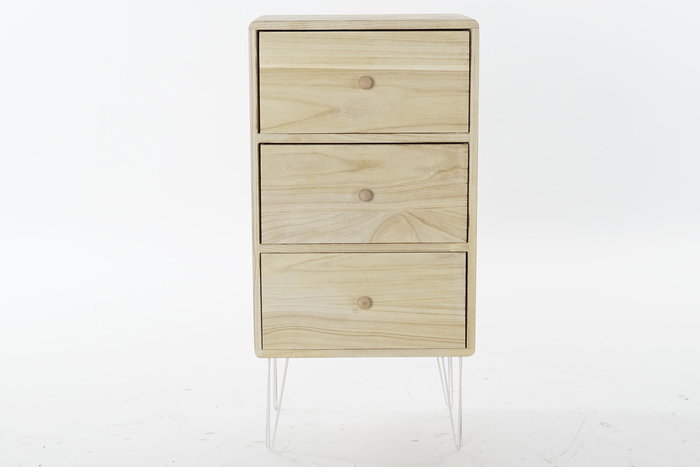 Cajonera Scandi DKD Home Decor Natural 29 x 78 x 40 cm