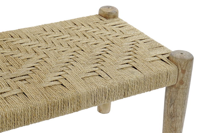 DKD Home Decor Descalzadora Bali1 Balines, Natural, 88 x 42 x 41 cm, con Mango y Cuerda