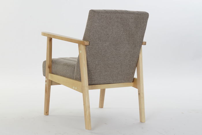 DKD Home Decor Sillon Sixties Beige Natural 68 x 81 x 63 cm